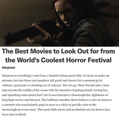 The Best Movies to Look Out for from the World's Coolest Horror Festival (Harpoon)